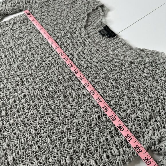 Nomadic Traders Loose Weave Sweater Sz M/L Gray Pullover Layering Slouchy Boho - Picture 8 of 11